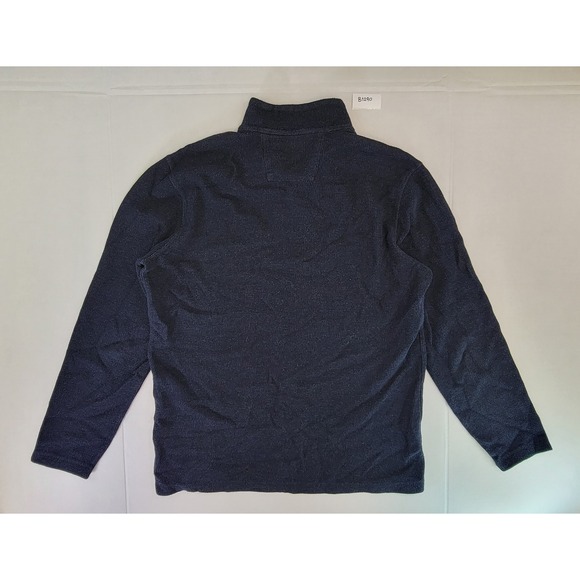 Banana Republic Men's Navy Blue Quarter Snap Collar Sweater Size M - Picture 5 of 5